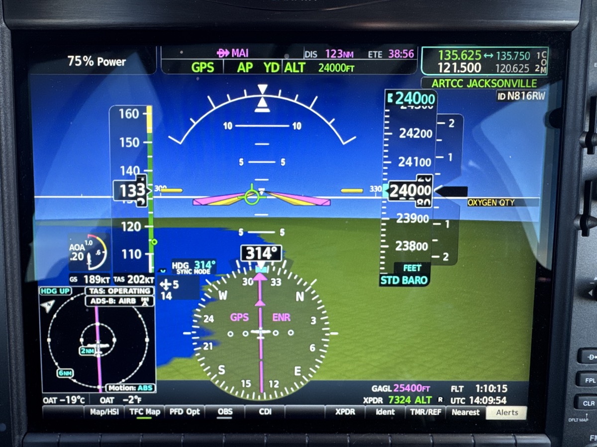 G1000 at cruise altitude